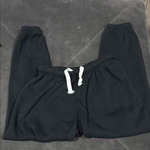 Katie J NYC Girls Black Dylan Jogger Sweatpants XL 14 16